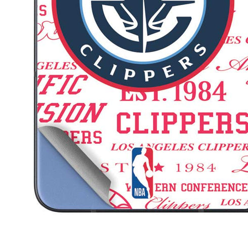 NBA Los Angeles Clippers Blast Logos Galaxy Z Fold5 5G Skin