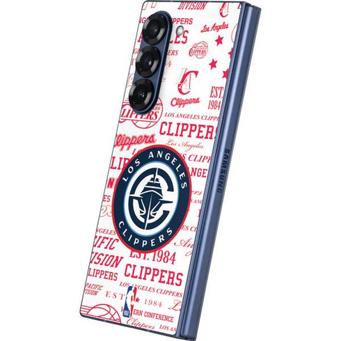 NBA Los Angeles Clippers Blast Logos Galaxy Z Fold6 Skin