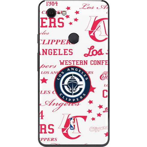 NBA Los Angeles Clippers Blast Logos Google Pixel 3 XL Skin