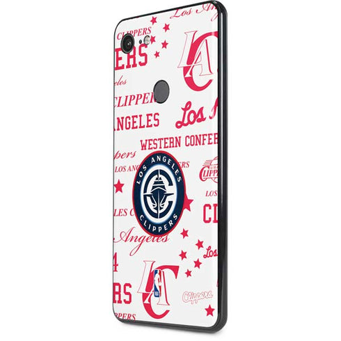 NBA Los Angeles Clippers Blast Logos Google Pixel 3 XL Skin