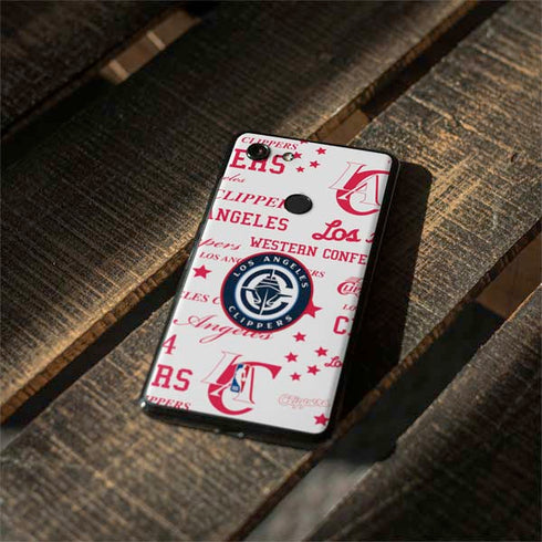 NBA Los Angeles Clippers Blast Logos Google Pixel 3 XL Skin