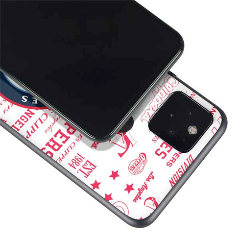 NBA Los Angeles Clippers Blast Logos Google Pixel 5 Skin