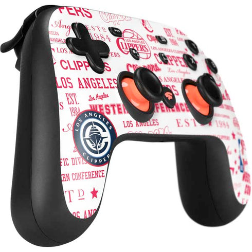 NBA Los Angeles Clippers Blast Logos Google Stadia Controller Skin
