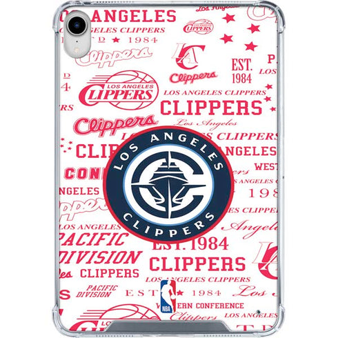NBA Los Angeles Clippers Blast Logos iPad 11th Gen (2025) Clear Case