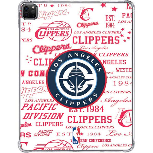 NBA Los Angeles Clippers Blast Logos iPad Pro 11in (2024) Clear Case