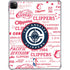 NBA Los Angeles Clippers Blast Logos iPad Pro 11in (2024) Clear Case