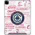 NBA Los Angeles Clippers Blast Logos iPad Pro 12.9in (2020) Clear Case