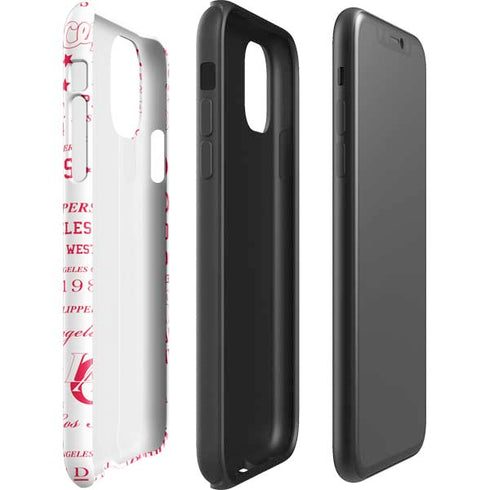 NBA Los Angeles Clippers Blast Logos iPhone 11 Pro Max Impact Case