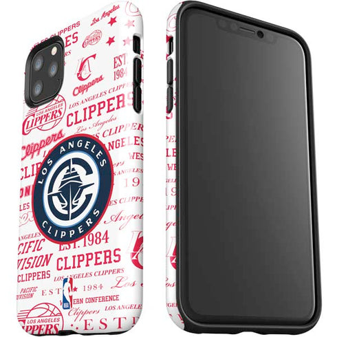 NBA Los Angeles Clippers Blast Logos iPhone 11 Pro Max Impact Case