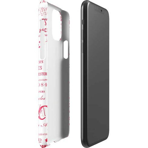 NBA Los Angeles Clippers Blast Logos iPhone 11 Pro Max Lite Case