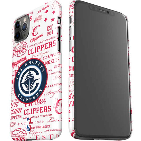 NBA Los Angeles Clippers Blast Logos iPhone 11 Pro Max Lite Case