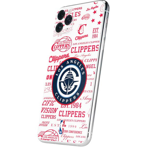 NBA Los Angeles Clippers Blast Logos iPhone 11 Pro Max Skin