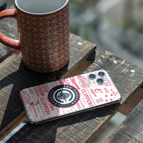 NBA Los Angeles Clippers Blast Logos iPhone 11 Pro Skin