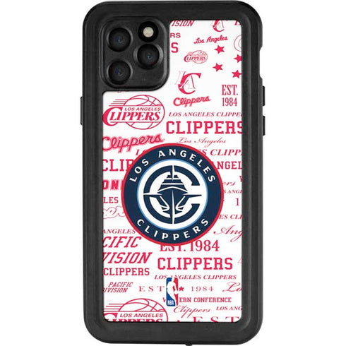 NBA Los Angeles Clippers Blast Logos iPhone 11 Pro Waterproof Case
