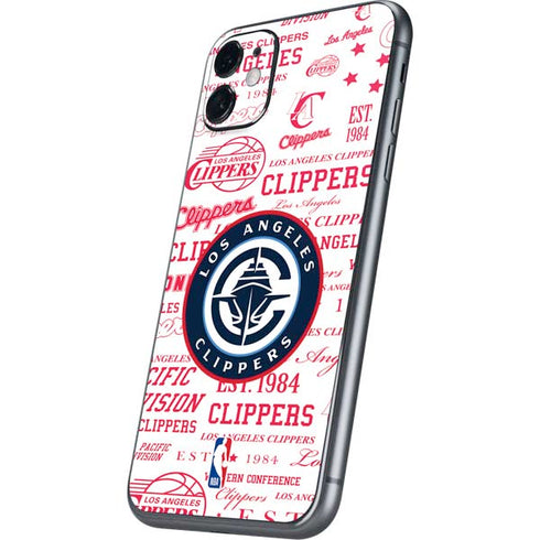 NBA Los Angeles Clippers Blast Logos iPhone 11 Skin
