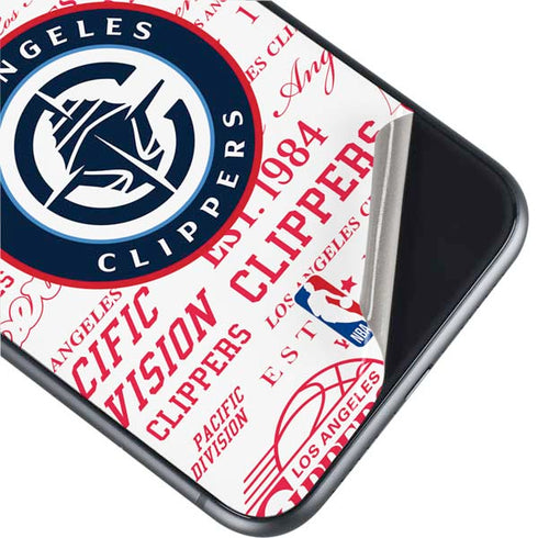 NBA Los Angeles Clippers Blast Logos iPhone 11 Skin