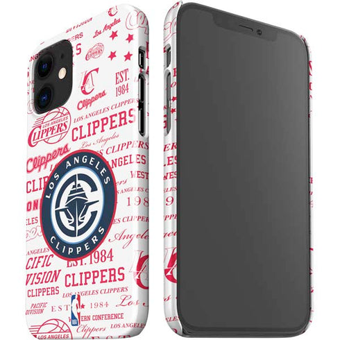 NBA Los Angeles Clippers Blast Logos iPhone 12 Mini Lite Case