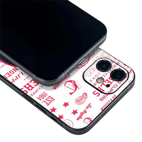 NBA Los Angeles Clippers Blast Logos iPhone 12 Mini Skin