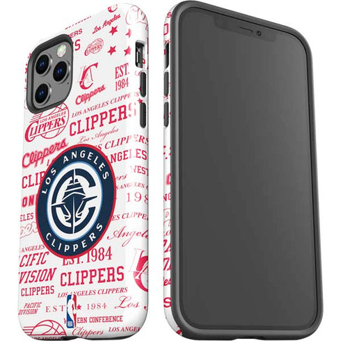 NBA Los Angeles Clippers Blast Logos iPhone 12 Pro Max Impact Case