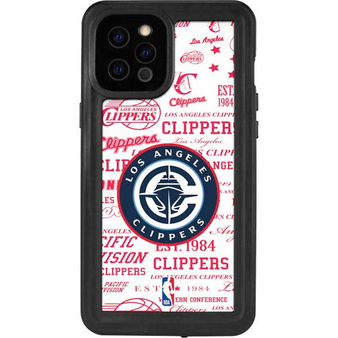 NBA Los Angeles Clippers Blast Logos iPhone 12 Pro Max Waterproof Case