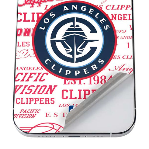 NBA Los Angeles Clippers Blast Logos iPhone 12 Pro Skin