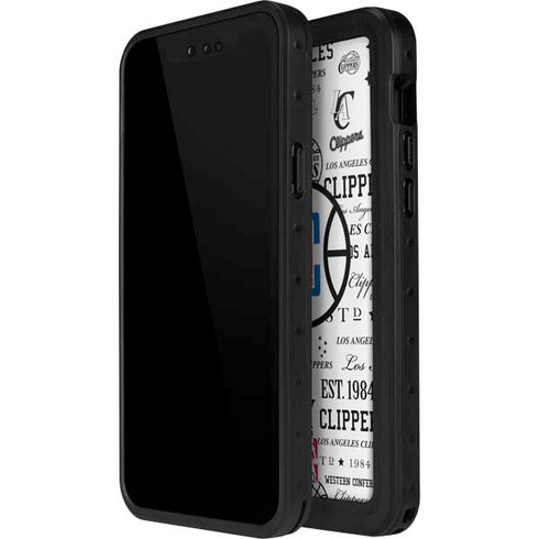 NBA Los Angeles Clippers Blast Logos iPhone 12 Pro Waterproof Case