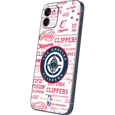 NBA Los Angeles Clippers Blast Logos iPhone 12 Skin