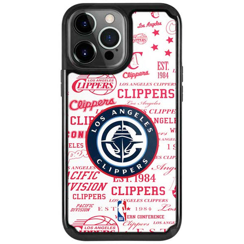 NBA Los Angeles Clippers Blast Logos iPhone 13 Pro Cargo Case
