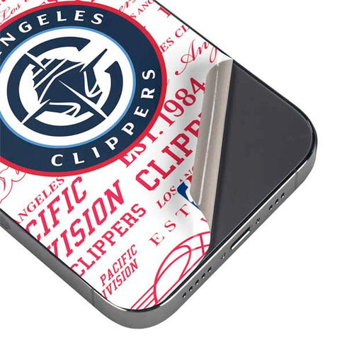 NBA Los Angeles Clippers Blast Logos iPhone 13 Pro Skin