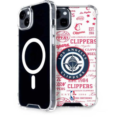 NBA Los Angeles Clippers Blast Logos iPhone 14 MagSafe Case