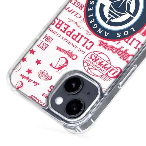 NBA Los Angeles Clippers Blast Logos iPhone 14 MagSafe Case