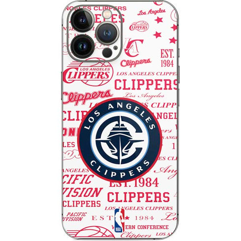 NBA Los Angeles Clippers Blast Logos iPhone 14 Pro Max Skin