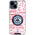 NBA Los Angeles Clippers Blast Logos iPhone 15 Plus Clear Case