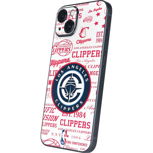 NBA Los Angeles Clippers Blast Logos iPhone 15 Skin