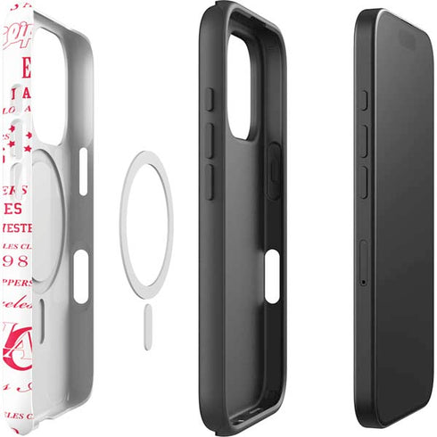 NBA Los Angeles Clippers Blast Logos iPhone 16 Pro Magsafe Impact Case