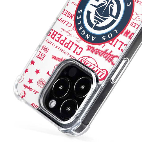 NBA Los Angeles Clippers Blast Logos iPhone 16 Pro Max MagSafe Case