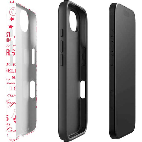 NBA Los Angeles Clippers Blast Logos iPhone 16e Impact Case