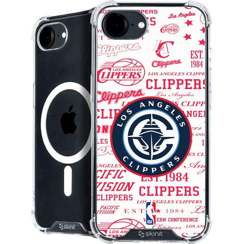 NBA Los Angeles Clippers Blast Logos iPhone 16e MagSafe Case