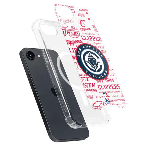 NBA Los Angeles Clippers Blast Logos iPhone 16e MagSafe Case