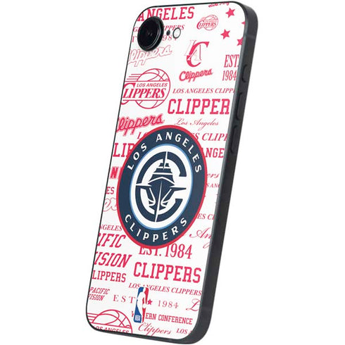 NBA Los Angeles Clippers Blast Logos iPhone 16e Skin