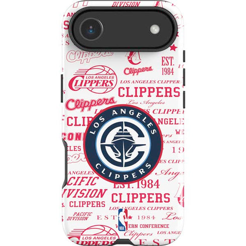 NBA Los Angeles Clippers Blast Logos iPhone 17 Air Impact Case