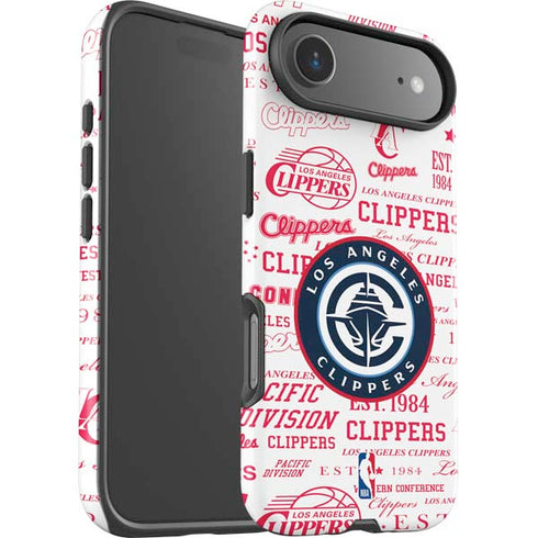 NBA Los Angeles Clippers Blast Logos iPhone 17 Air Impact Case