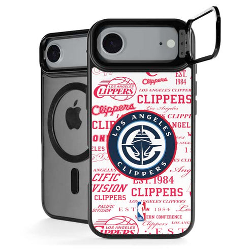 NBA Los Angeles Clippers Blast Logos iPhone 17 Air Kickstand Case