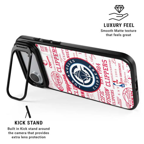 NBA Los Angeles Clippers Blast Logos iPhone 17 Air Kickstand Case