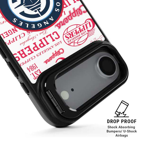 NBA Los Angeles Clippers Blast Logos iPhone 17 Air Kickstand Case
