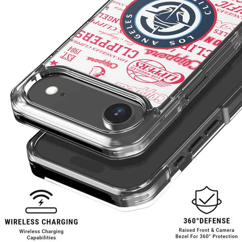 NBA Los Angeles Clippers Blast Logos iPhone 17 Air MagSafe Case