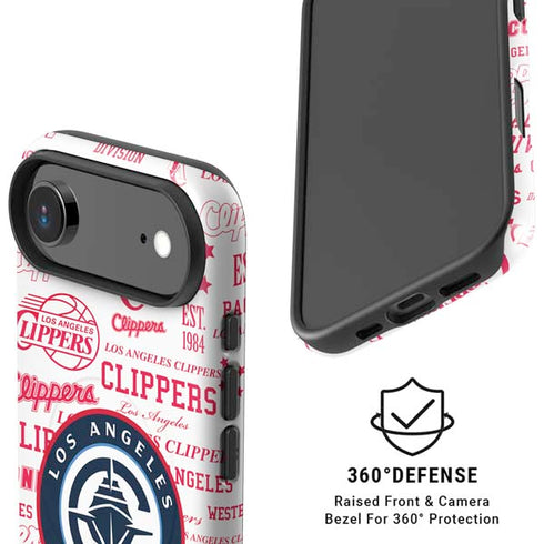 NBA Los Angeles Clippers Blast Logos iPhone 17 Air Magsafe Impact Case