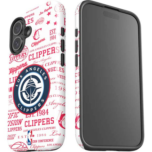 NBA Los Angeles Clippers Blast Logos iPhone 17 Impact Case