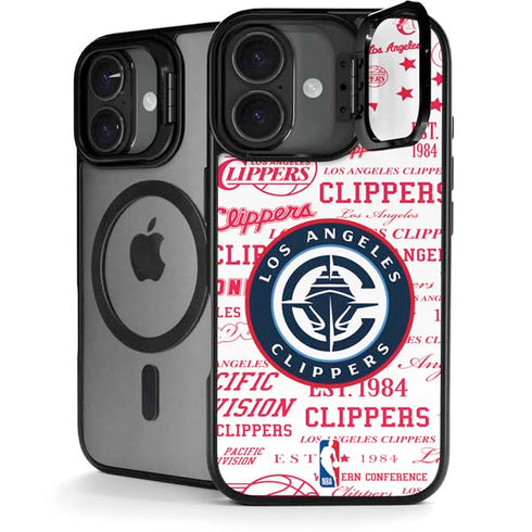NBA Los Angeles Clippers Blast Logos iPhone 17 Kickstand Case