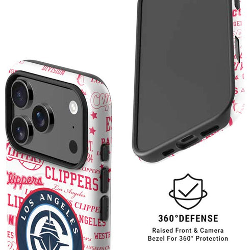 NBA Los Angeles Clippers Blast Logos iPhone 17 Pro Max Magsafe Impact Case